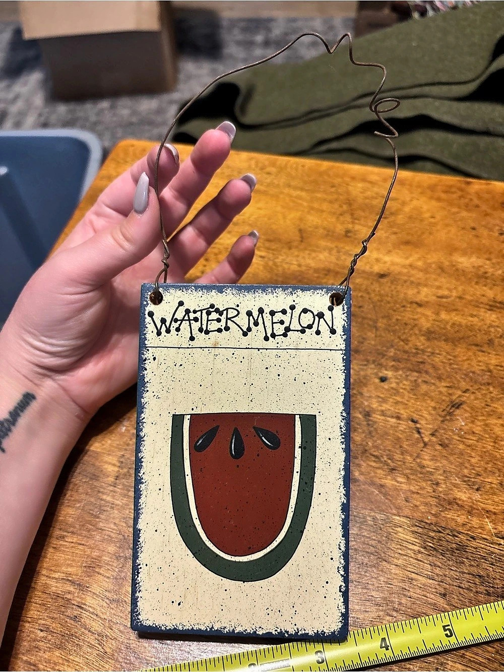 Vintage Classic Farmhouse Cottagecore Watermelon Door Hanging Decor